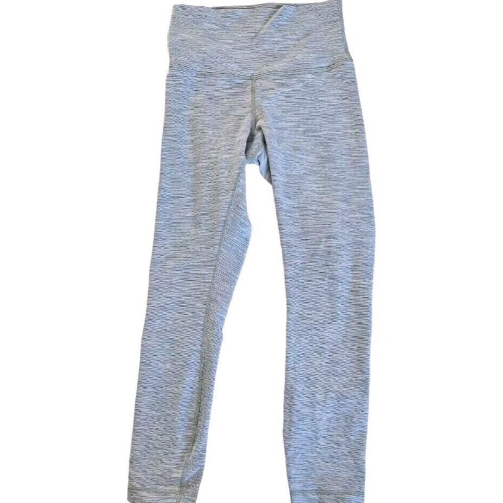 Lululemon Leggings Women's Size 4 Gray Wunder Under High Rise Tight 23"